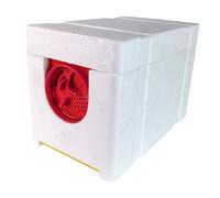 MotiveTech Boîte D'élevage de Reines Abeilles, Petite, Polyvalente, Robuste et Portable, avec 4 Cadres pour L'élevage et La Pollinisation. Fournitures AP, Rouge