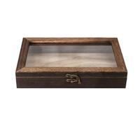 MotiveTech Boîte Présentation Spécimens | Décoratif, Vitrine pr Insectes, Rectangulaire, Vitrine en Bois pr Spécimens, Étagère, Bureau, Collectionneurs, 25x15x4.5cm