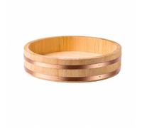 MotiveTech Bol à Sushi En Bois Rustique Bol Sushi Rice Mixing Bowl Faible Hauteur à Riz à En Bois pr Divertissement, Diamètre 42 CM