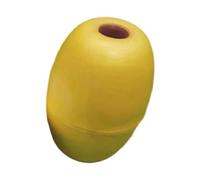 MotiveTech Bouée de Lancer Olive Flottante Marqueur de Ligne Flottant Pièce d'attache PVC Résistante pour Piscine Kayak Sports Nautiques Pêche, Jaune
