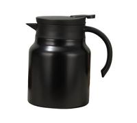 MotiveTech Bouilloire Isotherme, avec Filtre à Thé, Couvercle Hermétique, Conservation de La Chaleur, 1 Litre, Cafetière, Carafe à Eau Chaude pour La Cui, noir