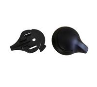 MotiveTech Bouton de Douche Remplacement Poignée Robinet Baignoire Accessoire Décoration Surface Polie PP Résistant Montage Simple Adapté pour Salle de Bain Fami, Noir