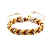MotiveTech Bracelet bohème pour couple, cadeau portable, breloque réglable, tissé à la main, pour anniversaire, Saint-Valentin