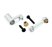 MotiveTech Bras de Servo 28T pour Voiture RC, Accessoire de Remplacement Haute Performance, Portable et Robuste, Tige de Direction En Aluminium pour Micro-B 1/24, Argent