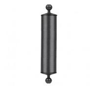MotiveTech Bras Flottant pour Éclairage sous-Marin Bras de Montage Bras de Flottabilité Double Boule Fibre de Carbone avec Pièces Structurelles Noires, Noir, 12 Pouces