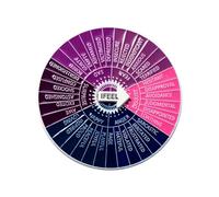 MotiveTech Broche Roue des Accessoire Rond en Alliage pour Expression des Sentiments et Développement du Langage Adaptée à Femme Sac Bureau École, X00435