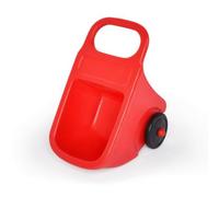 MotiveTech Brouette en Plastique Léger Brouette à Pousser Lavable Jouet à Pousser pour Intérieur, Rouge