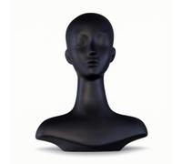 MotiveTech Buste Mannequin avec Épaules Mat Buste Mannequin Décoratif Présentoir pour Vitrine , Noir , Sans Base Ni Tige Télescopique