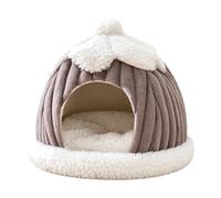 MotiveTech Cachte en Forme D'igloo pr Chat Moelleux Dôme Intérieur Confortable Dce pr Chambre à Ccher, M