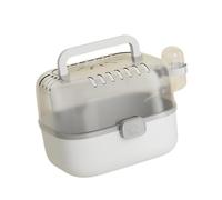 MotiveTech Cage Portable, Ventilée et Spacieuse pour Hamsters, avec, pour Cochons d'Inde et Souris, Gris