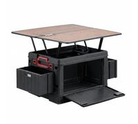 MotiveTech Caisse Utilitaire Polyvalent Table Camng Pliante Rangement Intégré à Itallation Itantanée pr Que-Nique