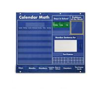 MotiveTech Calendrier Mathématique Suspendu Interactif Tableau Poche du Calendrier Polyvalent Tableau Poche Éducatif pour Enfants