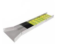 MotiveTech Caniveau Pliant Tapis à Rainures Robuste Sluice Transport Hauteur Réduite Boîte à Écluses Prospection pr Ruisseaux, Sans Accessoires