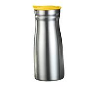 MotiveTech Carafe Isotherme Cafetière Verseuse Thermique Pichet à Boissons Distributeur Acier Inoxydable Étanchéité Renforcée Utilisation Polyvalente pour Maison, Jaune Sans Poignée