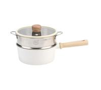 MotiveTech Casserole Antiadhésive 20 Cm Polyvalent Casserole Corps En Alliage D'aluminium Compact Poêle à uce pr Réchauffage des Pla, Ensemble 2