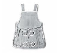 MotiveTech Cat Cuddle Apron Tablier Porte Chat Harnais Sac Ventral Poche Avant Doublure Confortable et Fermetures à Pression Adapté au Câlin Prolongé Détente à, Gray