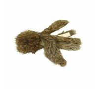 MotiveTech Cat Cuddle Jouet Chat Peluche Coussin Doudou Texture Fibre et Odeur Naturelle Tentacules Pendants Imitant Une Proie Adapté aux Chats d'Intérieur, Marron De Pieuvre en Poil De Lapin