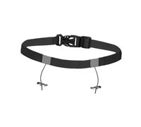 MotiveTech Ceinture Porte-numéros de Départ, Réglable, Portable, Pratique, Polyvalente, Facile à Assembler, pour Femmes et Hommes, Noir