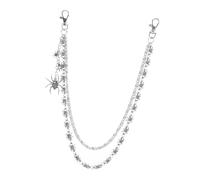 MotiveTech Chaîne de Pantalon Araignée, Chaîne de Poche Cool pour Sac à Main, Vélo,