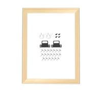 MotiveTech Châssis Canvas Stretcher Bar Kit Complet En Bois Solide Cadre Démontable pour Toile Barres de Montage pour Arts Accessoires pour Fixation Adapt, L