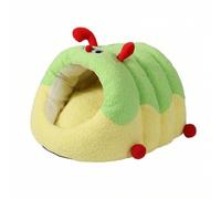 MotiveTech Chenille en Tissu Peluche Chaud en Forme Chenille Confortable pr Cha, Hiver, Vert, 45x35x23cm