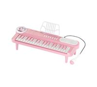 MotiveTech Clavier électronique à 37 Touches, Jouet Musical, Clavier Numérique pour Enfants de 3 à 6 Ans, Cadeau D'anniversaire, Rose