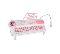 MotiveTech Clavier électronique à 37 Touches, Jouet Musical, Clavier Numérique pour Enfants de 3 à 6 Ans, Cadeau D'anniversaire, Blanc