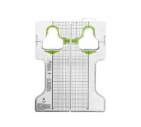 MotiveTech Cleat Adjuster Outil d'Alignement Cale Plaque de Réglage Gabarit de Position de de Montage Quadrillage Imprimé et Instructions Compatible LOOK KEO