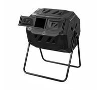 MotiveTech Composteur de Jardin Tournant Bac à Compost Rotatif Extérieur Conteneur à Biodéchets Système d'Aération Tambour Basculant PP Épais Grande Capacité 160l Adapté au Jardin Serre Potager