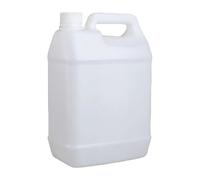 MotiveTech Conteneur D'huile Alimentaire en Polypropylène de 1 Gallon, Vide, Portable et Réutilisable pour Le Stockage, Blanc