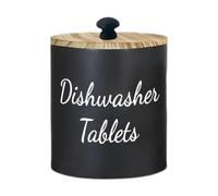 MotiveTech Conteneur pour Capsules de Lessive Organisateur vaisselle Boîte de Stockage Bac Multifonctionnel avec Couvercle Adapté pour la, Noir