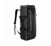MotiveTech Conteneur Siège Pliant Sac à Dos de Pêche Sac de Transport Sac Cylindrique à Base Stable avec Sangles Réglables et Poche Avant en PU PC Adapté Marche Équipement Ordonné Cadeau, 85 Cm
