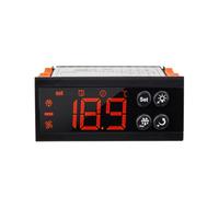 MotiveTech Contrôleur Température Numérique Encastrable Thermostat Numérique Électronique Thermostat avec Sonde pour Bricoleurs, Réfrigérateur, Chambre Froide