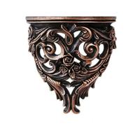 MotiveTech Coole Tablte Rétro | Vintage, Étagère Support Mural Sculpté, Shabby Chic, Support Mural Reliefs Floraux, pr lon, Entrée, Marron