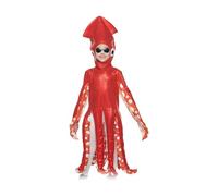MotiveTech Costume Pieuvre Enfant Halloween Tenue Poulpe Cosplay Marin Une Pièce Tissu Doux Polyester Adapté pour Fête D'Enfants Festival Carnaval, L