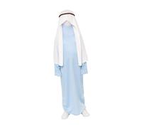 MotiveTech Costume Vierge Marie Tenue Déguisement Enfant Robe Voile Polyester Doux Respirant pour Filles Convenant Fêtes de Noël Célébrations Chrétiennes Spectac, M