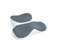 MotiveTech Coussin de Méditation Ergonomique Coussin d'Assise Tapis de Genoux Coussin de Sol Oreiller de Posture Mousse Mémoire Corps pour Méditation Séances, Gris Et Blanc, Size to 3