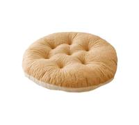 MotiveTech Coussin de Siège Galette Ronde Rembourrage pour Balancelle et Fauteuil Suspendu en Laine d'agneau Douce et Confortable Convient pour Le, Blanc Beige Clair
