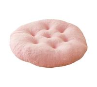 MotiveTech Coussin de Siège Galette Ronde Rembourrage pour Balancelle et Fauteuil Suspendu en Laine d'agneau Douce et Confortable Convient pour Le, Rose