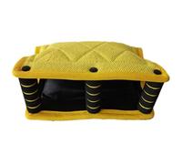 MotiveTech Coussin Mordant Rembourré Manchette Morsure avec Poignée Compact Manchette Protection pour Chiens, Jaune