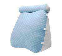 MotiveTech Coussin Triangulaire Multifonction, Idéal pour Le Dos et Comme Cadeau de Fête Des Mères, Bleu