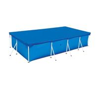 MotiveTech Couverture de Piscine Rectangulaire Gonflable en Piscine Familiale, 224cmx154cm