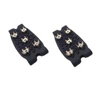 MotiveTech Crampons, Crampons à Glace, Crampons de Chaussures à 5 Pointes En Acier, Pointes à Neige, Crampons pour Le Jogging, L'escalade et L'alpinisme, Noir