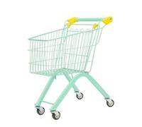MotiveTech Crses pr t Spacieux | Poignée Surélevée Ergonomique, Sûr, Crses Panier en Fil Métallique, pr Jeux D'imitation, Vert, 65CM