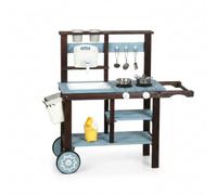 MotiveTech Cuisine Évier Ludique Crochs à Ustensiles Station Enfant Bleu pr Extérieur, Cuisine Extérieure Bleu