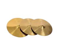 MotiveTech Cymbales Charleston pour Débutants, Accessoire de Répétition et de Performance, 14 Pouces 16 Pouces
