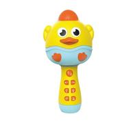 MotiveTech de karaoké pour enfants, jouet de dessin animé, petit compact, jouet musical pour tout-petits, pour pique-nique, fête, plage, Jaune