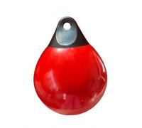 MotiveTech Défense Marine Gonflable Bouée Pare-Chocs Marqueur PVC Épais 4 Mm Assurant Flottabilité Stable Point de Fixation Simple Forme Goutte pour, Rouge Pur, A3 50X55CM