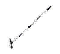 MotiveTech Désherbeur Jardin Outil Désherbage Manuel Multifonction Griffes Acier Manganèse Portable pour Extraction Mauvaises Herbes Ameublir Sol Entretien Cour, Poteau à 4 Sections
