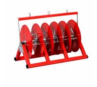 MotiveTech Dévidoir Câbles Compact | Dérleur Câble Cadre En Métal, peu Encombrant, Organiteur Bobines En Acier, pr Chantier, Atelier, Style A